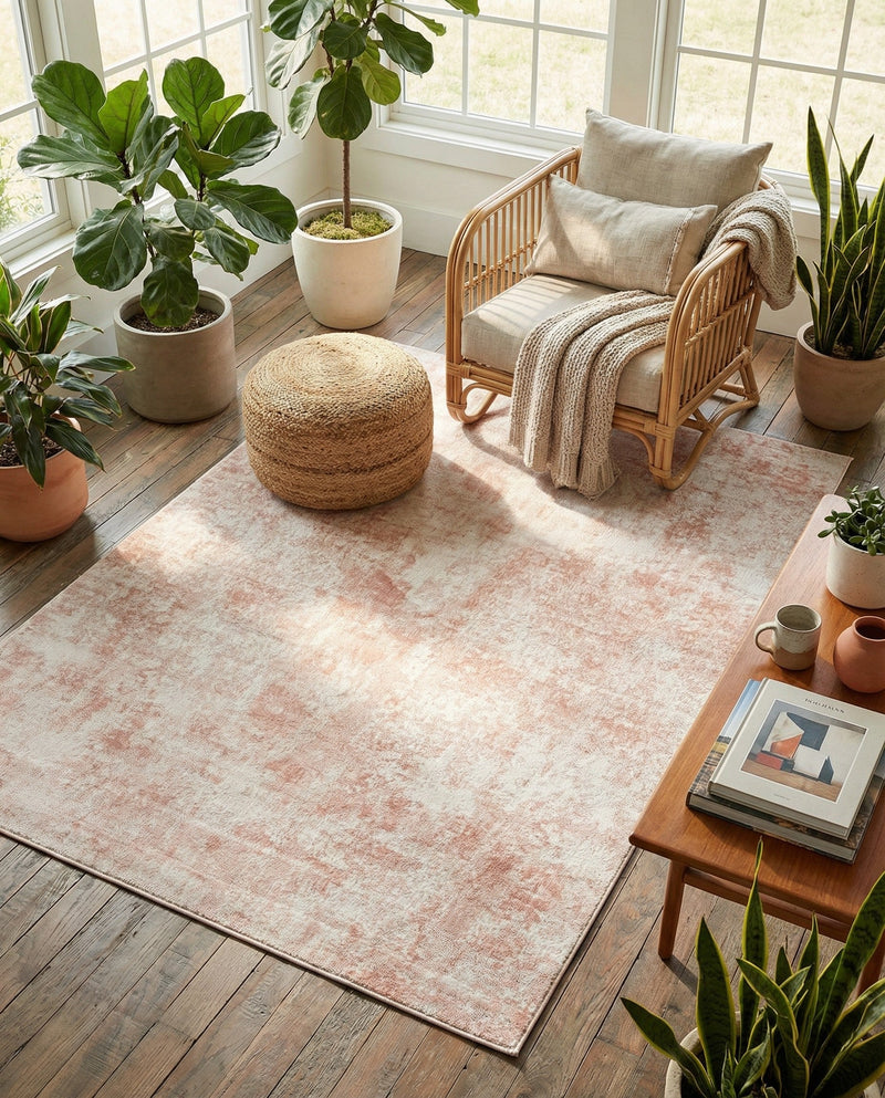 Luminara Sands Collection Area Rug - Elysium (Carnation Pink) Rectangle Carnation Pink  lifestyle 11