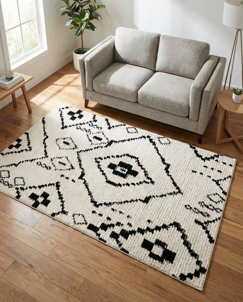 Tangier Treasures Collection Area Rug -  Chefchaouen Rectangle Ivory  lifestyle 16