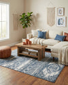 Cascade Range Collection Area Rug - Hood (Blue Gray) Rectangle Blue Gray  lifestyle 28