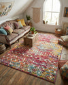Mediterranean Lattice Collection Area Rug - Santorini (Multi) Rectangle Multi  lifestyle 20