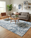 Luminara Sands Collection Area Rug - Elysium (Vintage Blue) Rectangle Vintage Blue  lifestyle 23