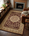 Versailles Elegance Collection Area Rug -  Montreuil Rectangle Brown  lifestyle 18