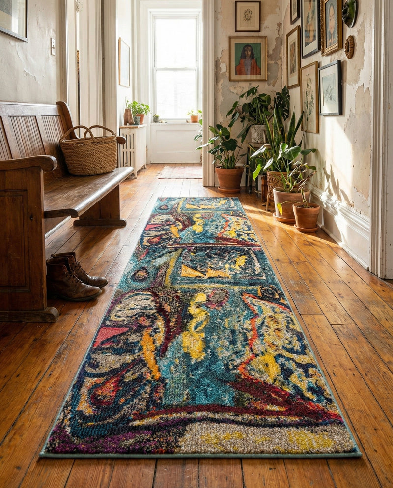Autumnal Tapestry Collection Area Rug - Harvestville Runner Multi  lifestyle 69