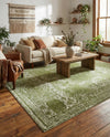Dover Terrace Collection Area Rug -  Lagoon (Green) Rectangle Green  lifestyle 12