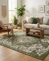 Urban Oasis Rugs Collection Area Rug -  Penthouse (Green) Rectangle Green  lifestyle 12