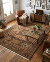 Ottoman Elegance Collection Area Rug - Sultan Rectangle Brown  lifestyle 36