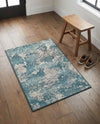Urban Terrace Collection Area Rug -  Gazebo Rectangle Aqua Blue  lifestyle 23