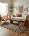 Savannah Jute Collection Area Rug - Seashore Rectangle Gray  lifestyle 49