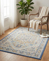Savannah Series Collection Area Rug - Charleston (Sky blue) Rectangle Sky blue  lifestyle 13
