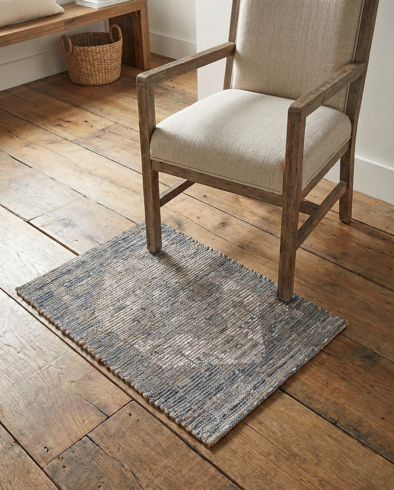 Savannah Threads Collection Area Rug - Sahara Rectangle Blue  lifestyle 16