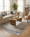 Serenity Sands Collection Area Rug -  Hushhaven Rectangle Gray  lifestyle 23