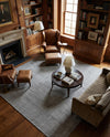 Berkshire Estate Collection Area Rug - Windsor (Earl Grey) Square Earl Grey  lifestyle 75