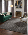 Hollywood Luxe Collection Area Rug - Sunset (Gray Silver) Rectangle Gray Silver  lifestyle 7