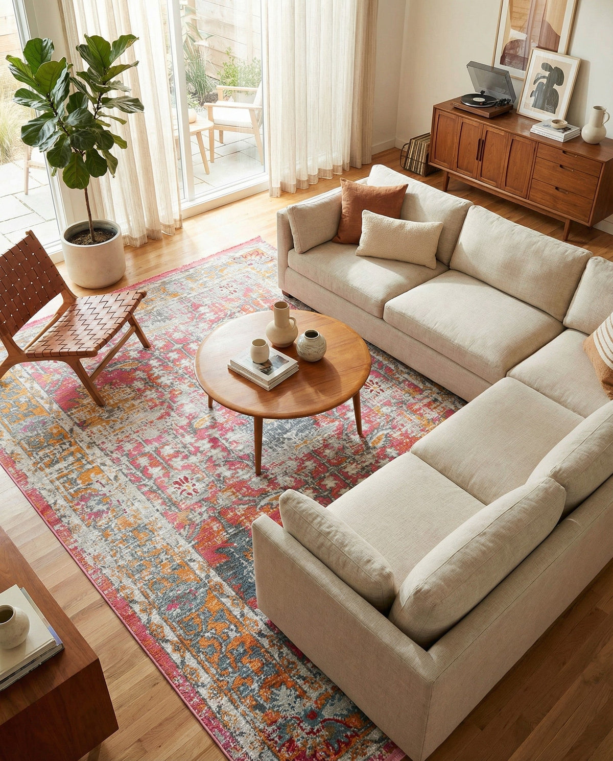 Arcadia Rugs Collection Area Rug -  Olympus Rectangle Pink  lifestyle 52
