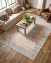 Heritage Elegance Collection Area Rug -  Windsor (Light Brown) Rectangle Light Brown  lifestyle 12