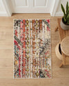 Outdoor Marrakesh Collection Area Rug -  Agadir Rectangle Multi Beige  lifestyle 45