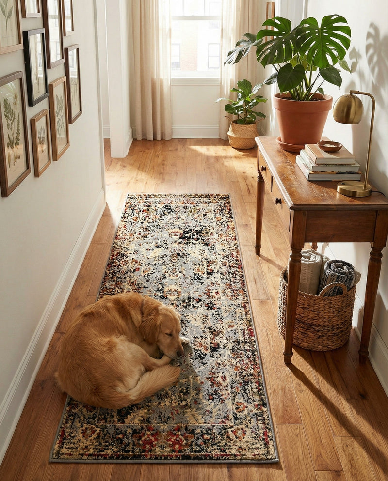Neptune Elegance Collection Area Rug -  Galatea (Blue) Runner Blue  lifestyle 66