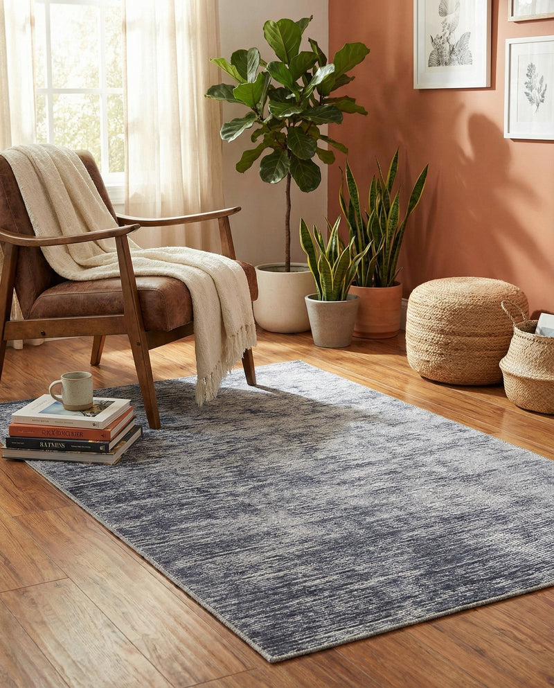 Sahara Essence Collection Area Rug - Oasis (Gray) Rectangle Gray  lifestyle 15
