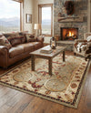 Frontier Trails Collection Area Rug -  Onyx Rectangle Green  lifestyle 54