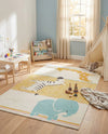 Wonder Tykes Collection Area Rug -  Wonderland Rectangle Ivory  lifestyle 15
