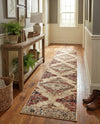 Neptune Elegance Collection Area Rug -  Naiad Runner Burgundy Beige  lifestyle 52