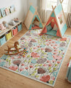 Wonder Tykes Collection Area Rug -  Fantasy Rectangle Ivory  lifestyle 43