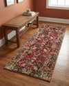Neptune Elegance Collection Area Rug -  Galatea (Burgundy) Runner Burgundy  lifestyle 33