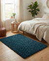 Plush Oasis Collection Area Rug - Serenity (Sapphire Blue) Rectangle Sapphire Blue  lifestyle 35