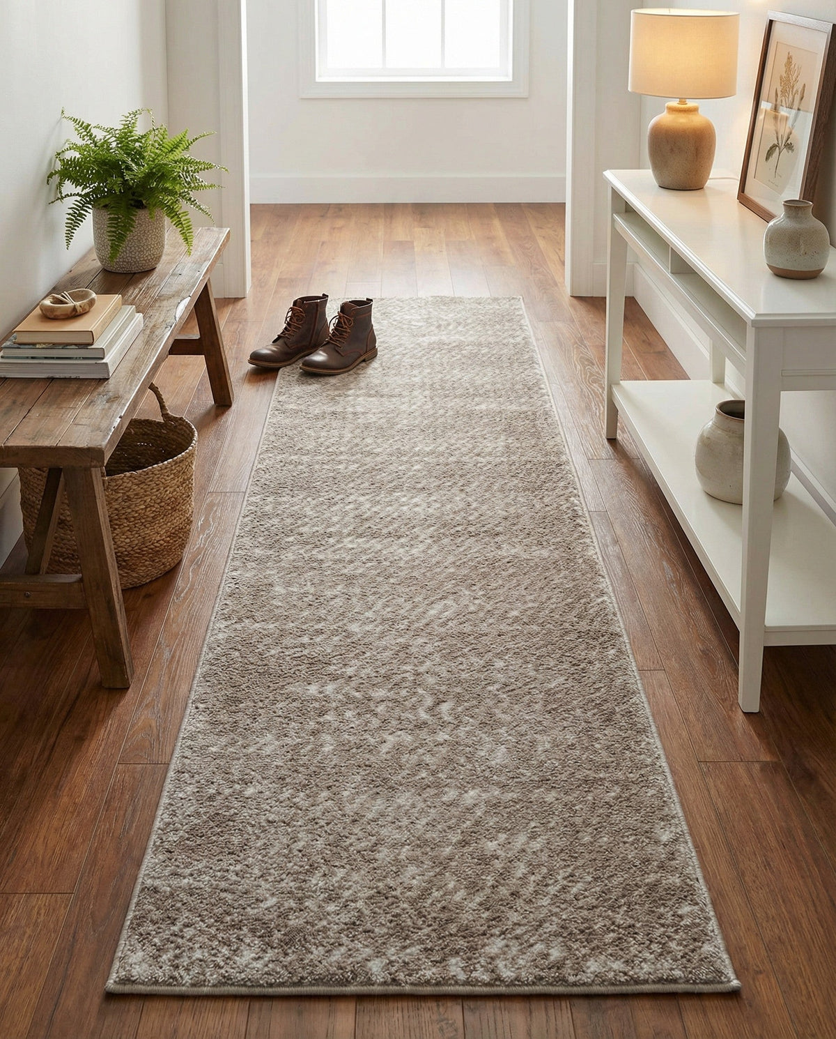 Sienna Collection Area Rug -  Verona Runner Cloud Gray  lifestyle 143