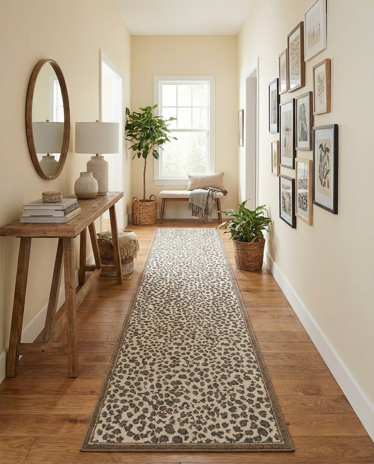 Savannah Sojourn Collection Area Rug - Serengeti Runner Brown  lifestyle 178