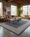 Soho Elegance Collection Area Rug -  Mercer (Blue) Rectangle Blue  lifestyle 15