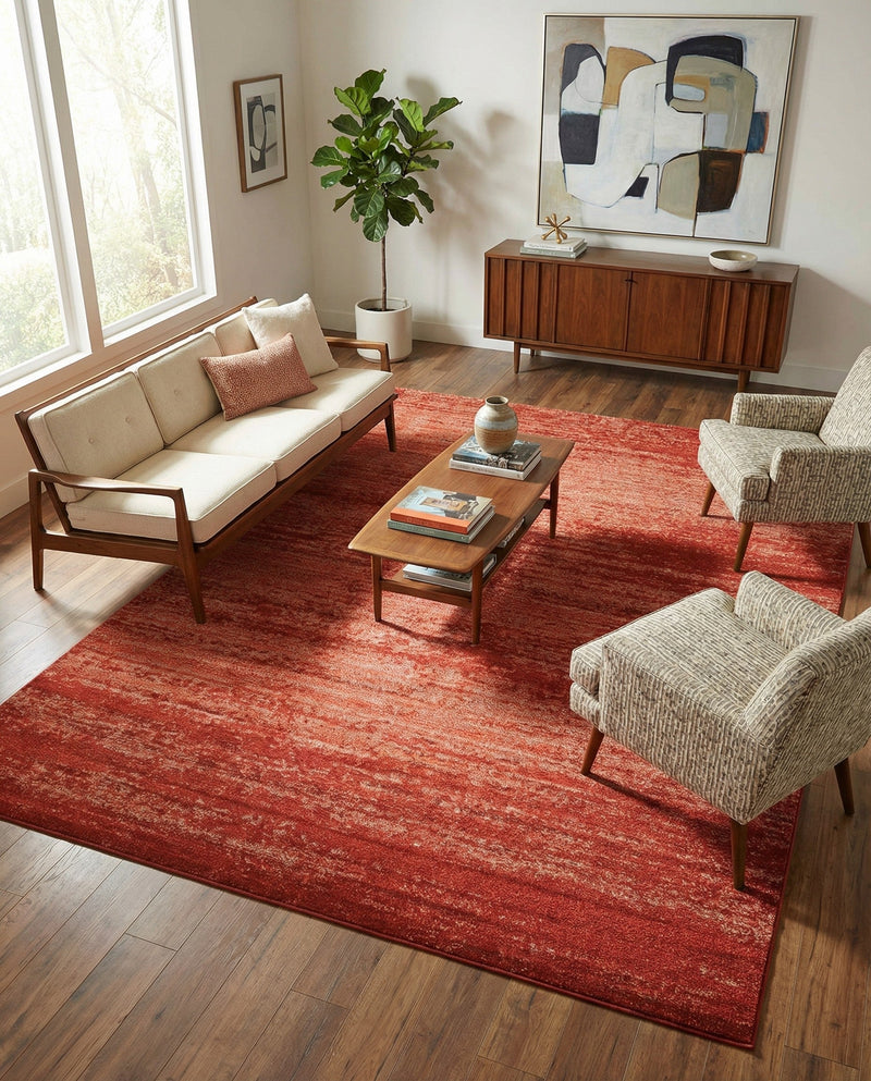 Studio Haven Collection Area Rug -  Gallery (Terracotta) Rectangle Terracotta  lifestyle 32