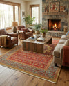 Ottoman Elegance Collection Area Rug -  Cappadocia Rectangle Red  lifestyle 22