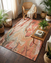 Savannah Threads Collection Area Rug -  Taklamakan Rectangle Multi  lifestyle 12