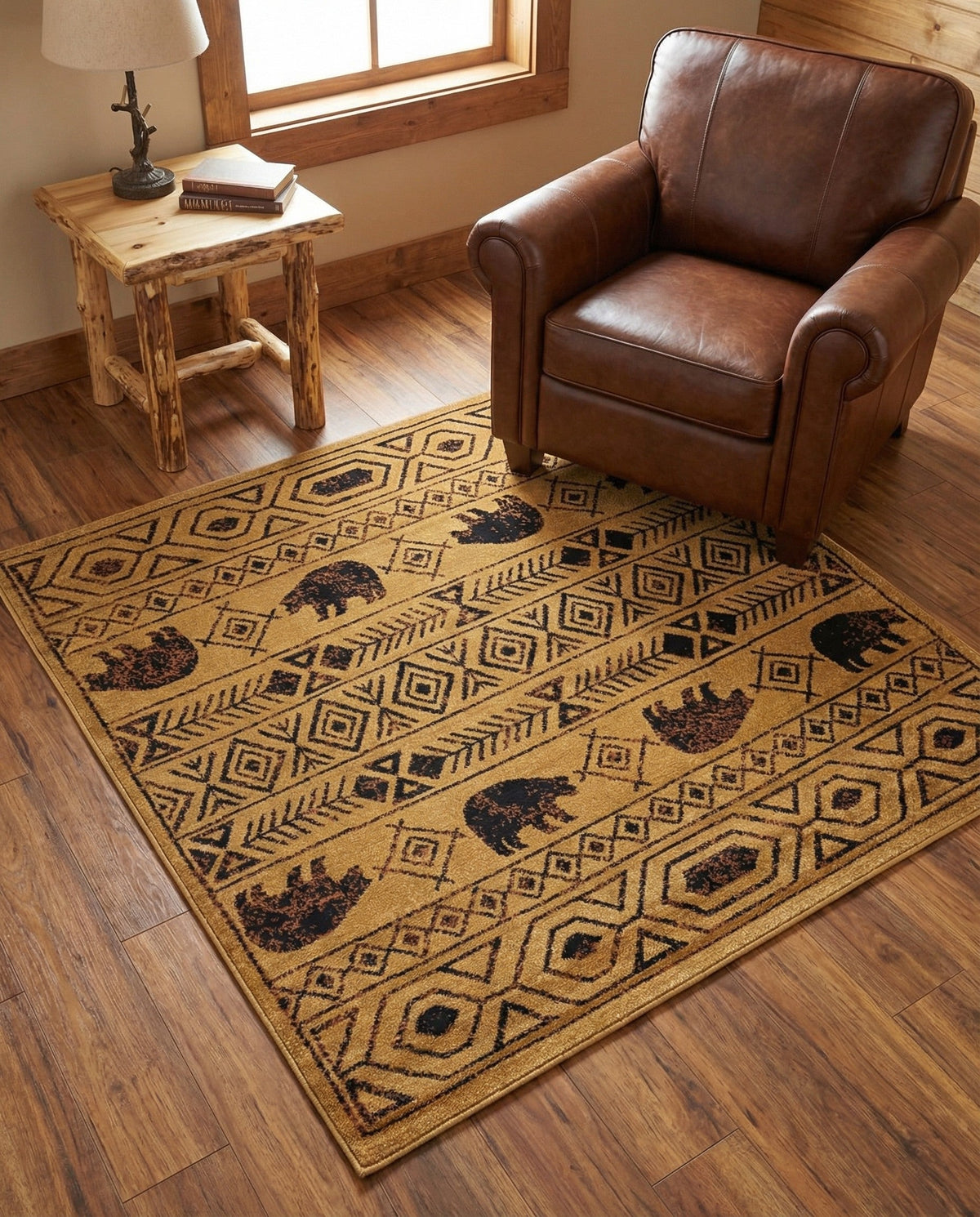 Frontier Trails Collection Area Rug -  Sedona Square Cedar  lifestyle 62