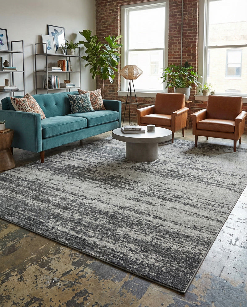 Studio Haven Collection Area Rug -  Gallery (Dark Gray) Rectangle Dark Gray  lifestyle 22