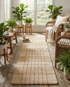 Sequoia Handwoven Jute Collection Area Rug - Charleston Runner Ivory  lifestyle 40