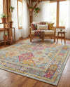 Caribbean Breeze Collection Area Rug -  Grenada Rectangle Multi  lifestyle 17