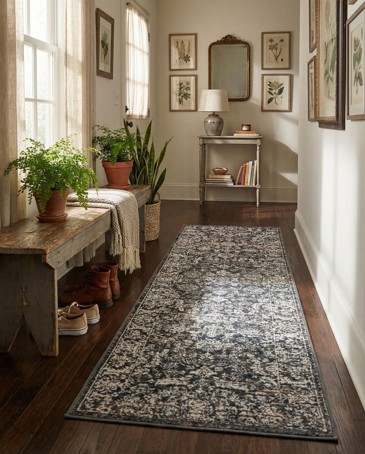 Metro Heights Collection Area Rug -  Astoria Runner Navy Blue  lifestyle 120