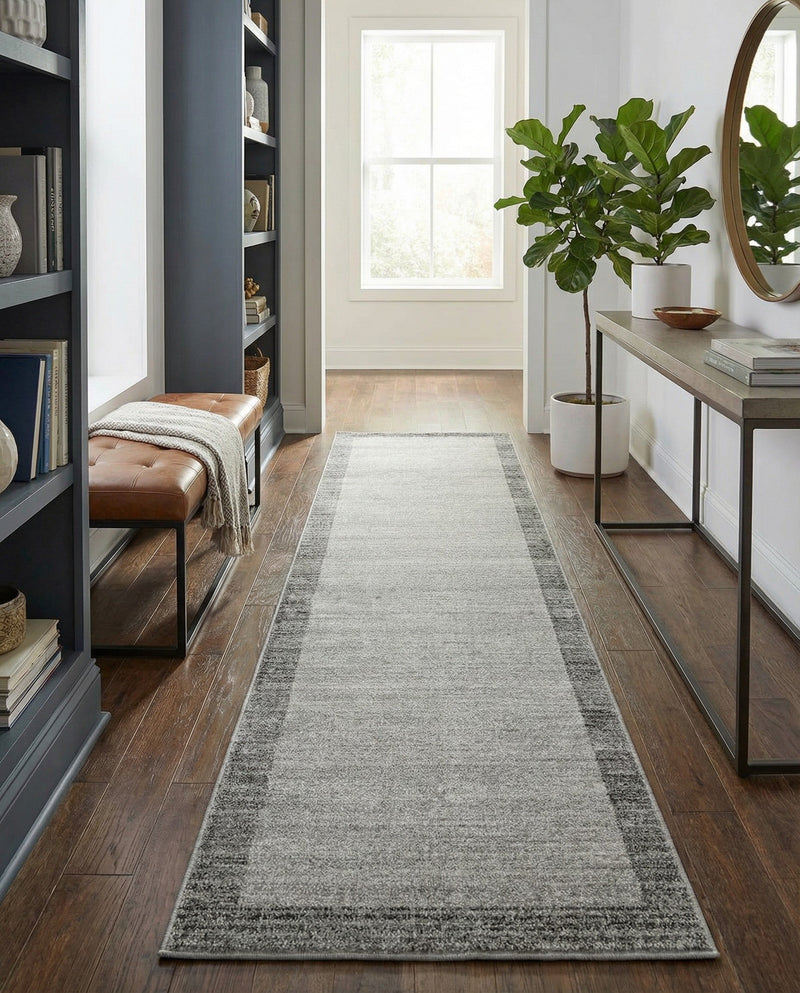 Studio Haven Collection Area Rug -  Conservatory (Light Gray) Runner Light Gray  lifestyle 55