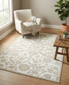 Andes Summit Collection Area Rug -  Chimborazo Rectangle White Brown  lifestyle 14