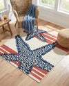 Caribbean Terrace Collection Area Rug -  Curacao Square Ivory  lifestyle 45