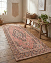 Savannah Threads Collection Area Rug -  Chihuahuan Runner Red  lifestyle 48