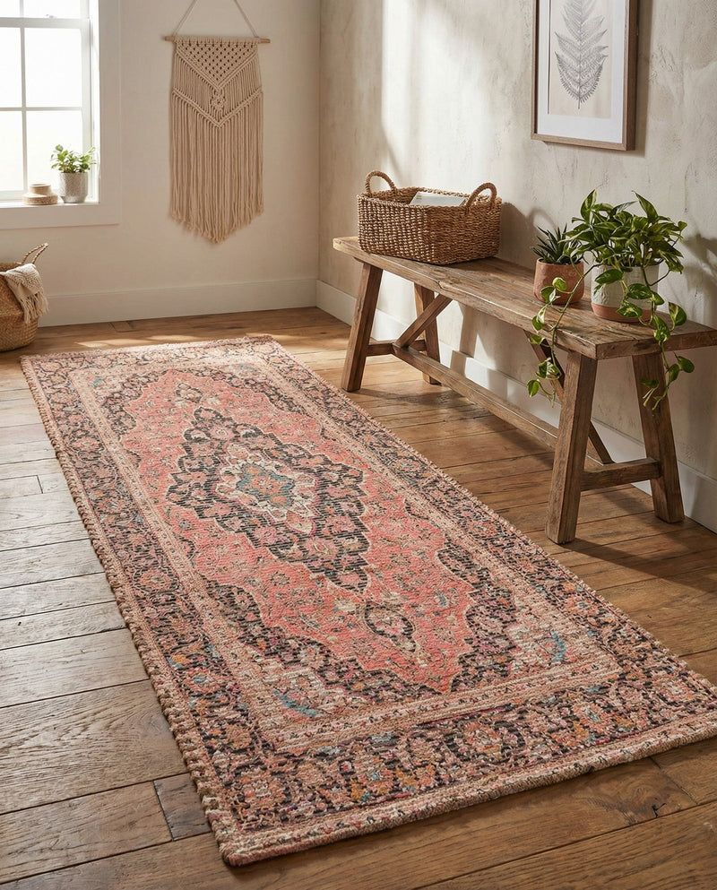 Savannah Threads Collection Area Rug -  Chihuahuan Runner Red  lifestyle 48