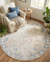 Heritage Elegance Collection Area Rug -  Nijo Round Beige  lifestyle 26