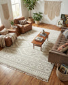 Sahara Chic Collection Area Rug -  Fez Rectangle Ivory  lifestyle 18
