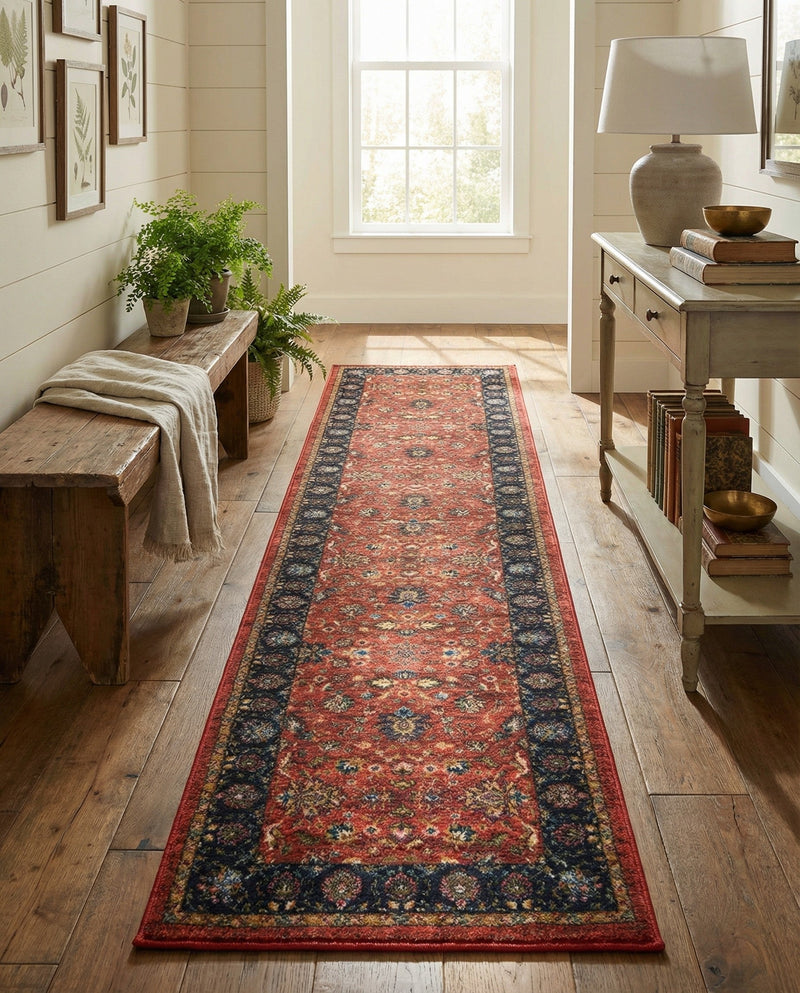Casablanca Tapestry Collection Area Rug -  Marrakech (Classic Red) Runner Classic Red  lifestyle 39