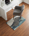 Autumn Meadow Collection Area Rug -  Emberglow Rectangle Blue Gray  lifestyle 17
