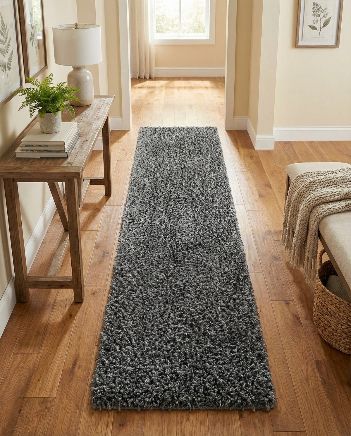 Alpine Plush Collection Area Rug -  Cortina (Peppercorn) Runner Peppercorn  lifestyle 82