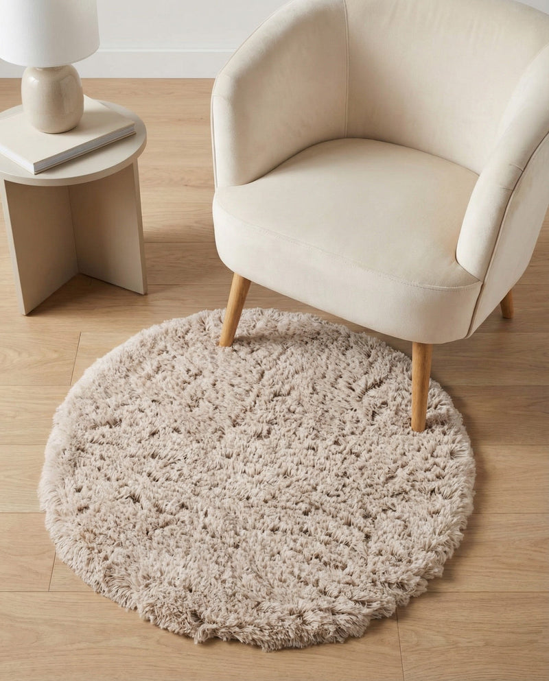 Majestic Manor Collection Area Rug - Versailles (Blonde) Round Blonde  lifestyle 72